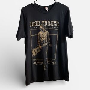 Josh Turner “This Country Music Thing” 2025 Tour T-Shirt Black Graphic Size M
